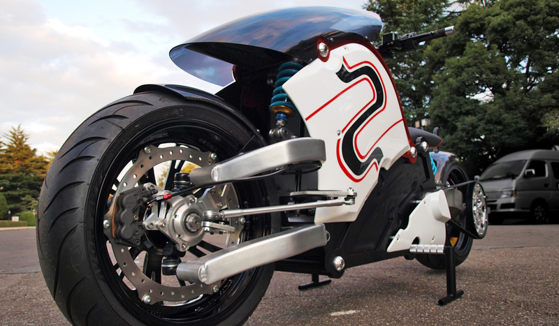 Illustration for article titled This Stunning Electric Bike Is Like a Jet Fighter On Two Wheels